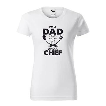 Dad Chef vendéglátós női póló (Fehér)