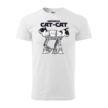 Imperial cat filmes férfi póló (Fehér)