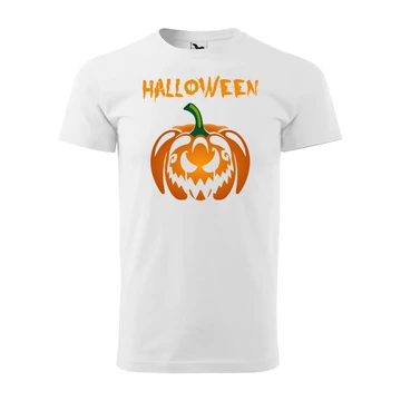 Halloween tök 2 halloweeni férfi póló (Fehér)