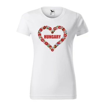 Hearth of hungary szurkolói női póló (Fehér)